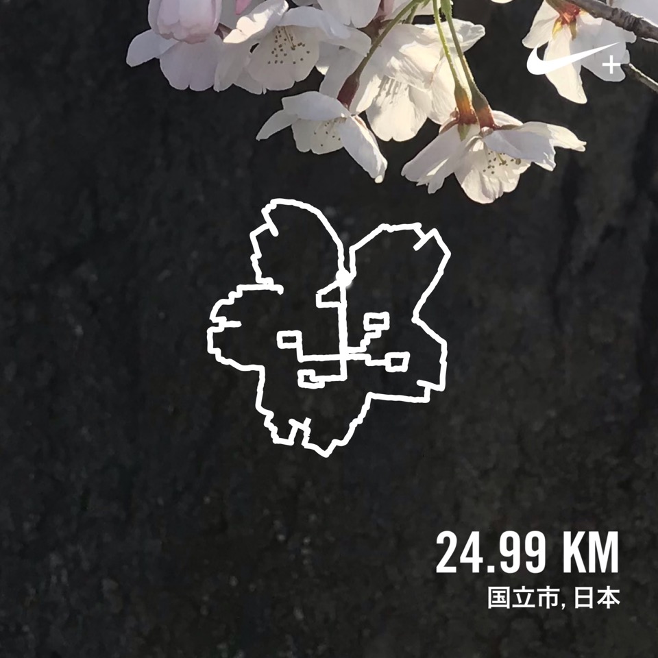 桜のランニングアート 